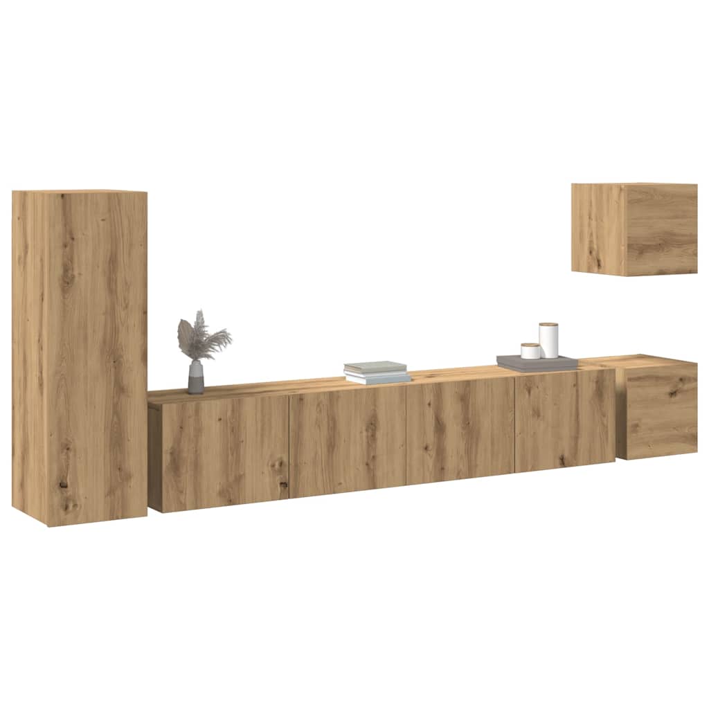 5-Tlg. Tv-Schrank-Set Holzwerkstoff