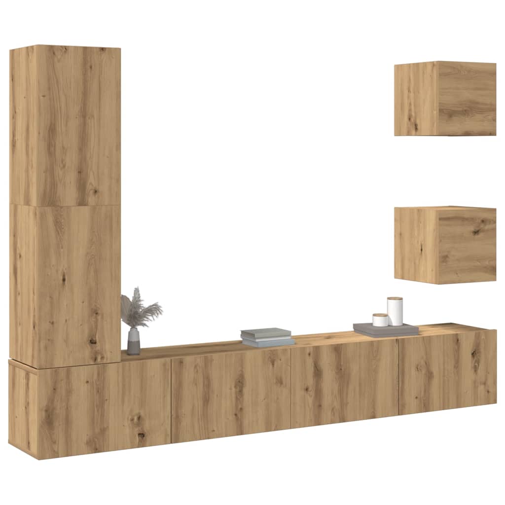 5-Tlg. Tv-Schrank-Set Holzwerkstoff