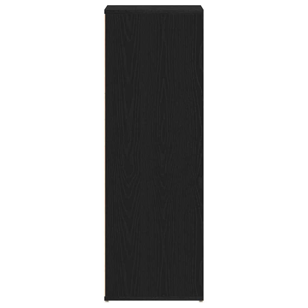 Schuhregal Schwarz Eichen-Optik 54X34X100,5 Cm Holzwerkstoff Schwarze Eiche