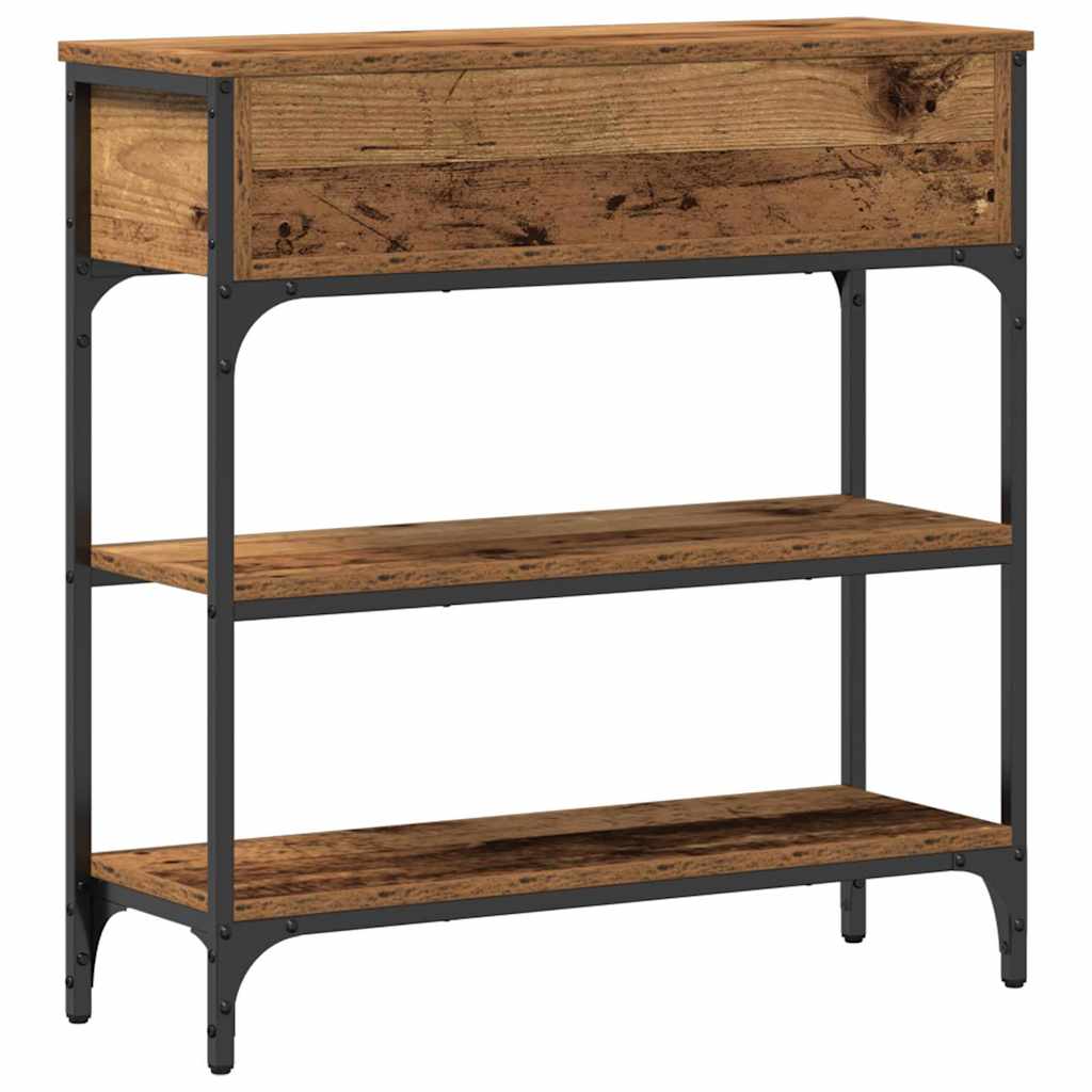 Konsolentisch Mit Regal 72,5 X 25 X 75 Cm Holzwerkstoff