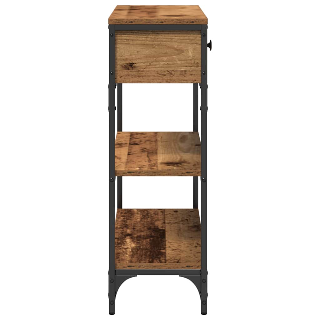 Konsolentisch Mit Regal 72,5 X 25 X 75 Cm Holzwerkstoff