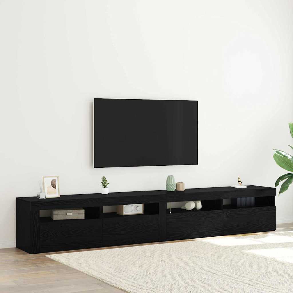 Tv-Schrank Mit Led-Leuchten 195X35X40 Cm