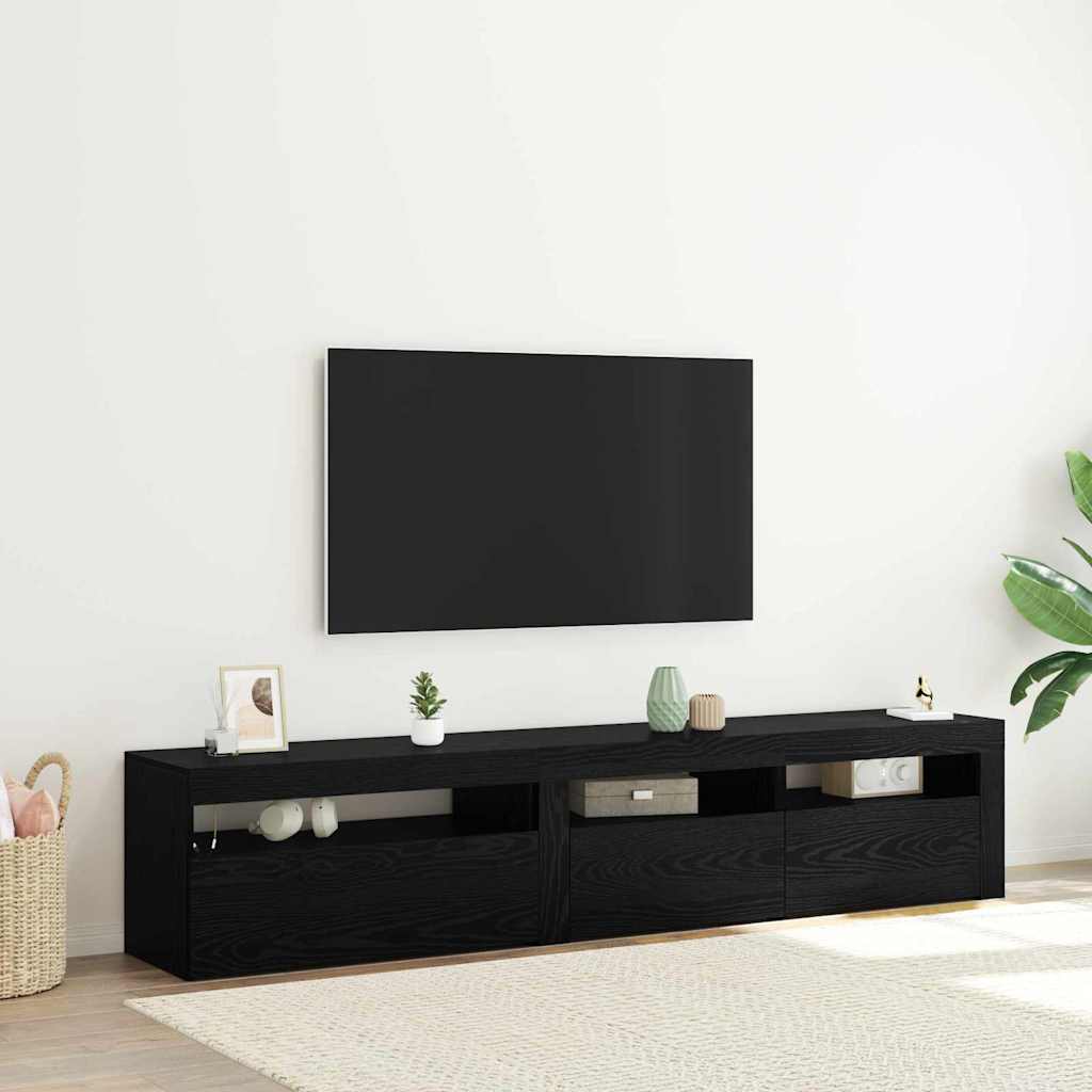 Tv-Schrank Mit Led-Leuchten 195X35X40 Cm