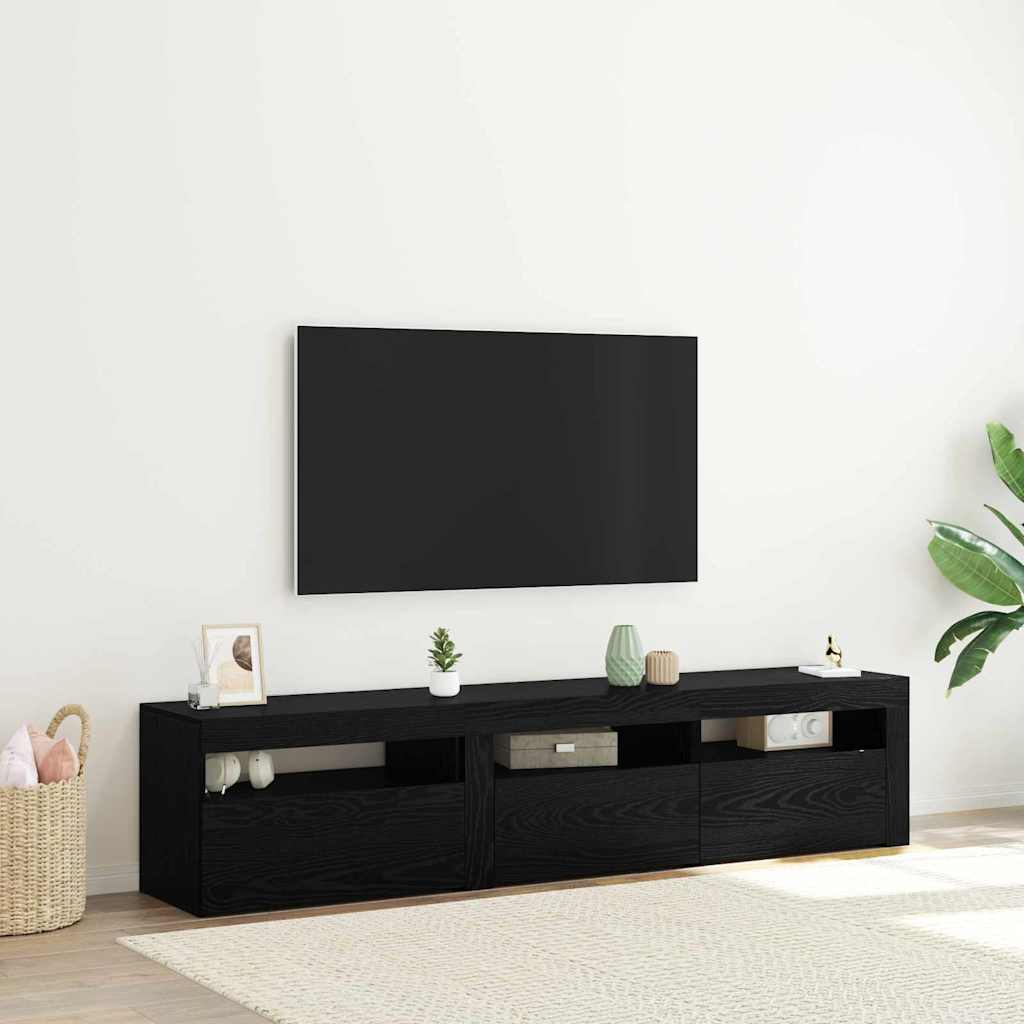 Tv-Schrank Mit Led-Leuchten 195X35X40 Cm