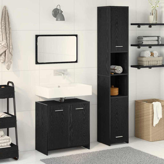 Badezimmermöbel-Set 3 Pcs Holzwerkstoff