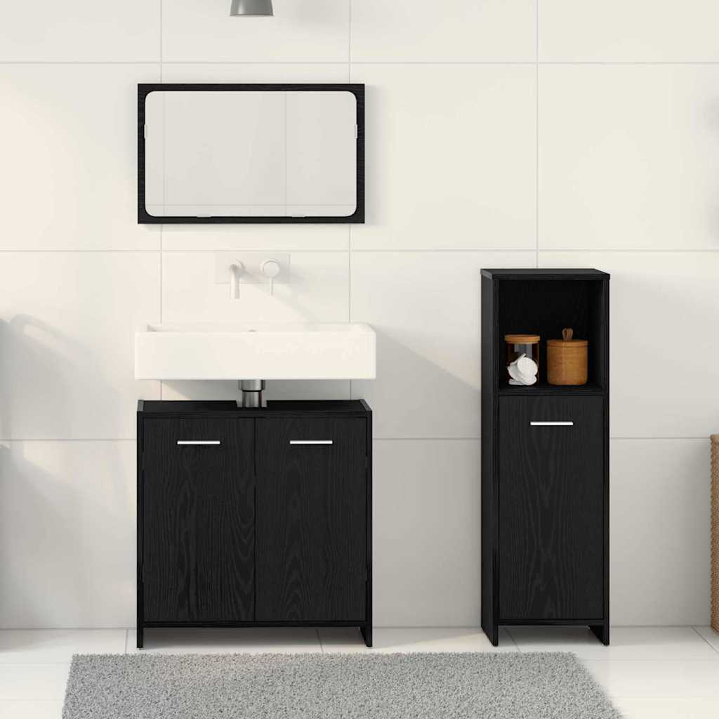 Badezimmermöbel-Set 3 Pcs Holzwerkstoff