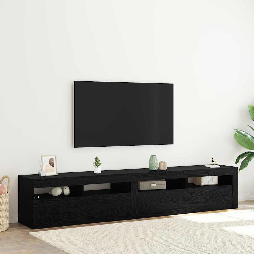 Tv-Schrank Mit Led-Leuchten 195X35X40 Cm