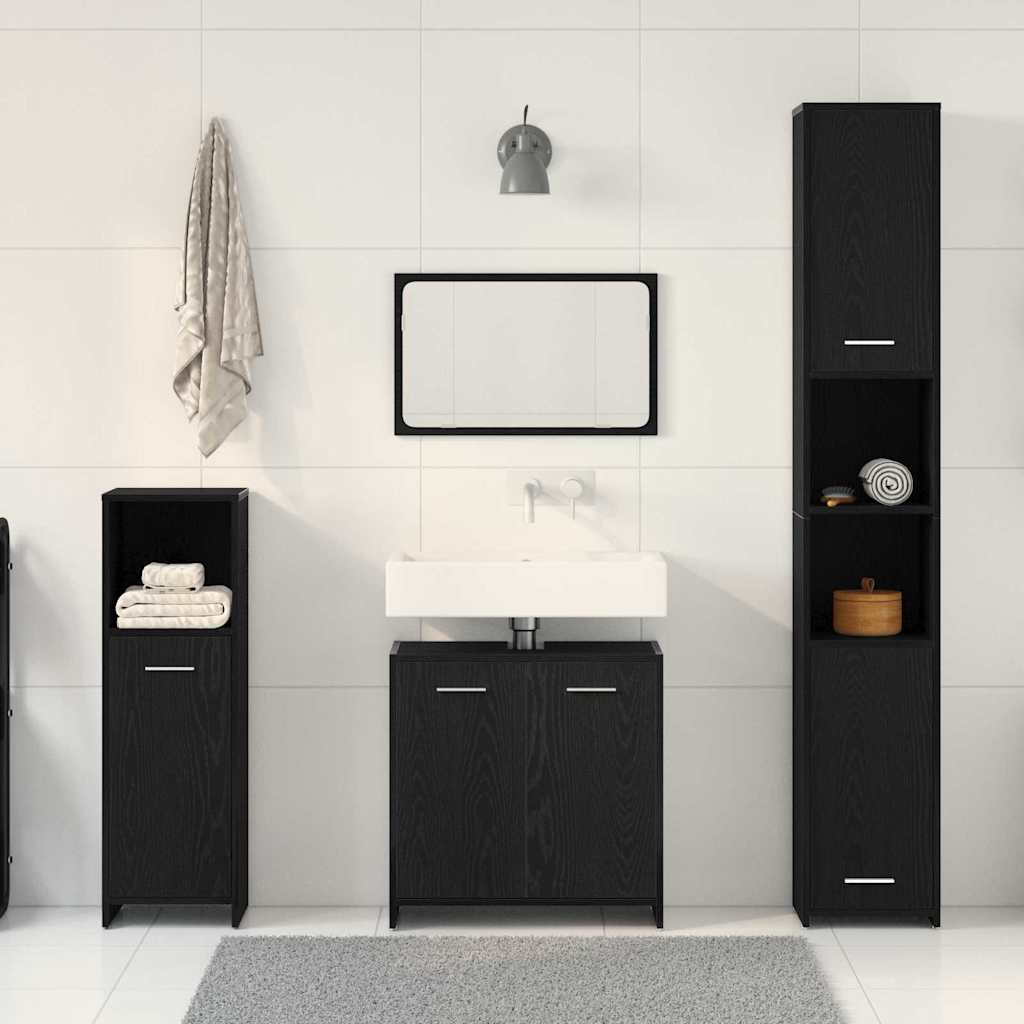 Badezimmermöbel-Set 4 Pcs Holzwerkstoff