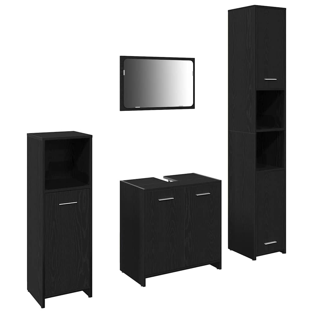 Badezimmermöbel-Set 4 Pcs Holzwerkstoff