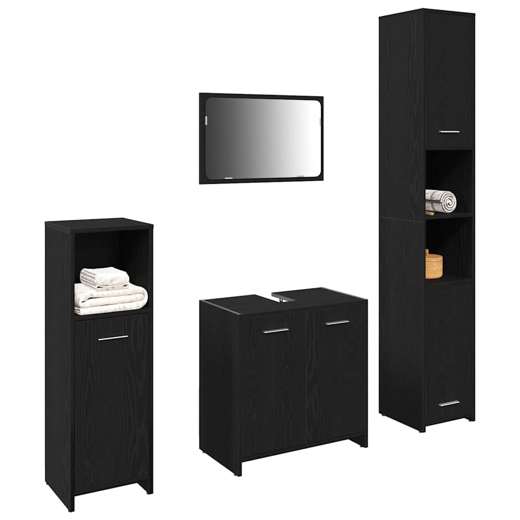 Badezimmermöbel-Set 4 Pcs Holzwerkstoff