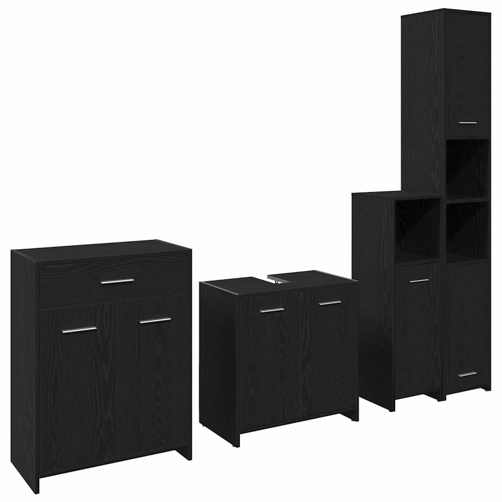 Badezimmermöbel-Set 4 Pcs Holzwerkstoff