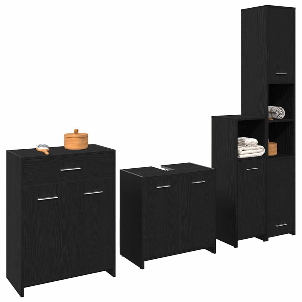 Badezimmermöbel-Set 4 Pcs Holzwerkstoff