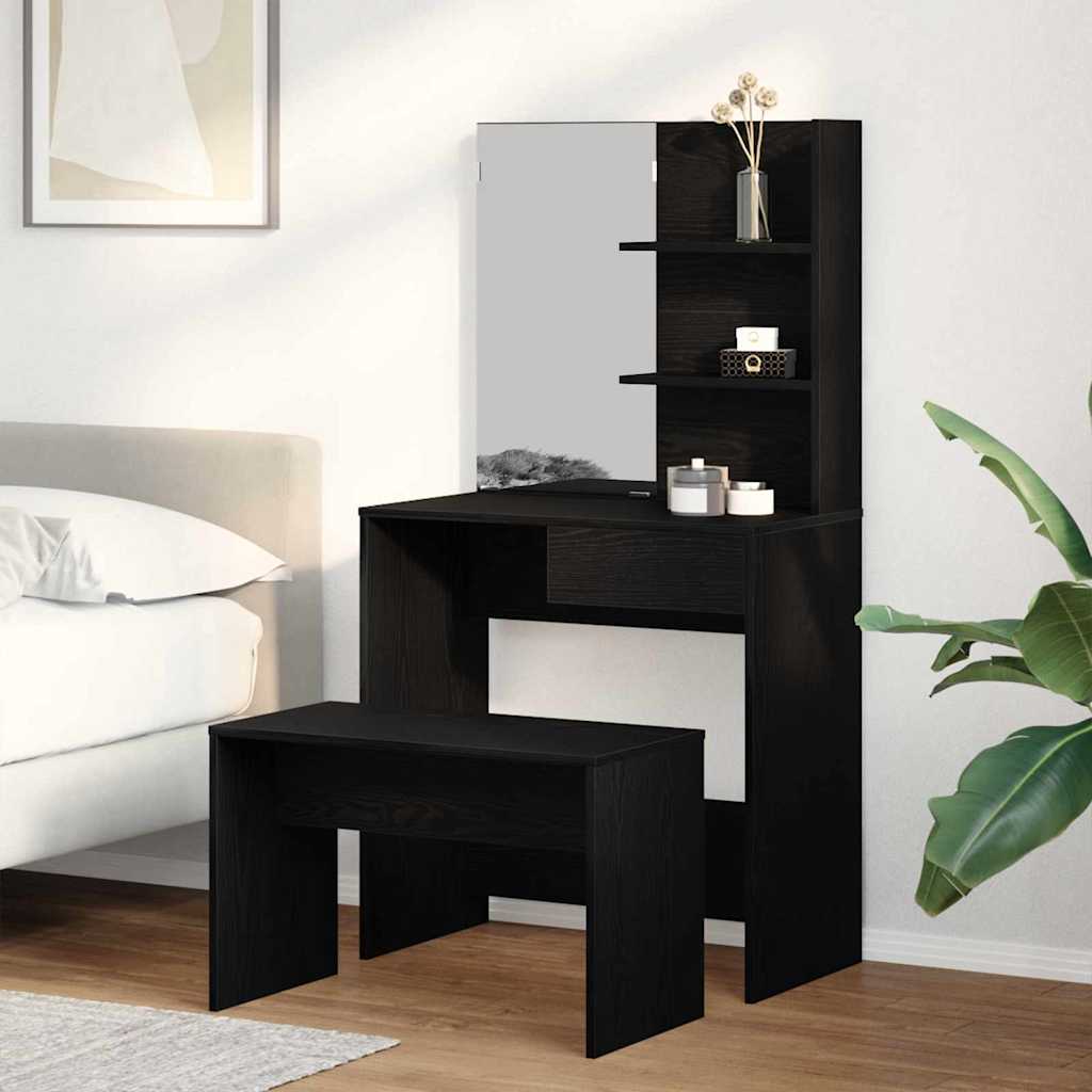 Schminktisch-Set Sonoma-Eiche 74,5X40X141 Cm