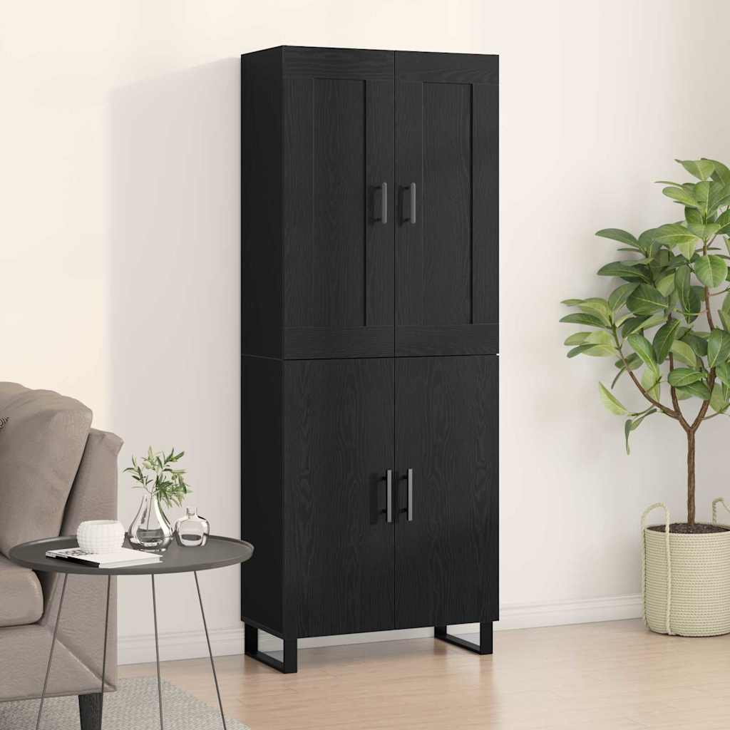 Highboard Sonoma-Eiche 69,5X34X180 Cm Holzwerkstoff