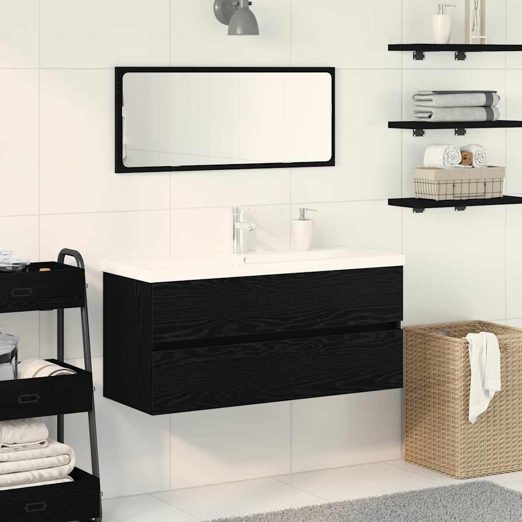 Waschbeckenunterschrank Mit Einbaubecken Und Wasserhahn