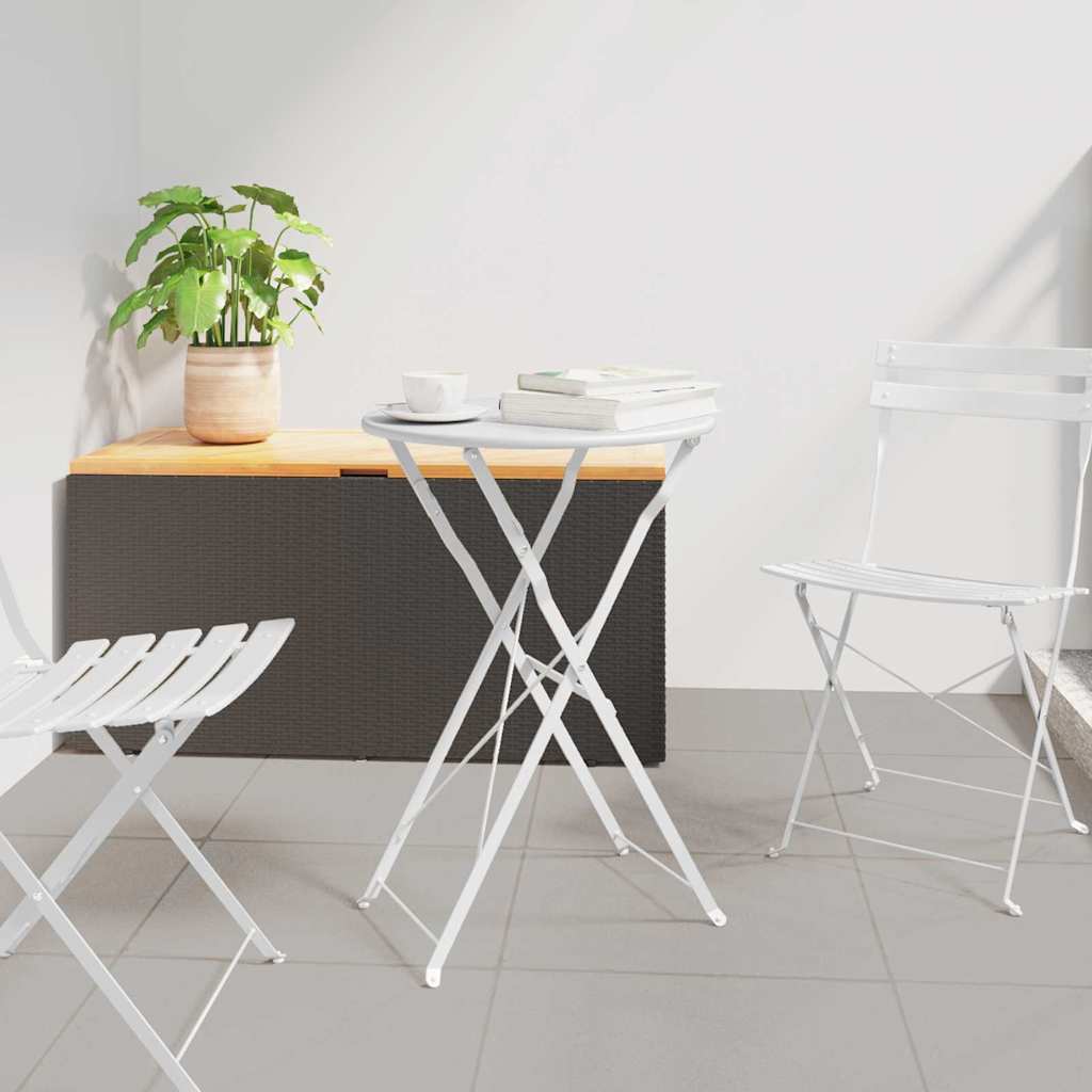 Bistrotisch Ø 50 X 71 Cm Pulverbeschichteter Stahl