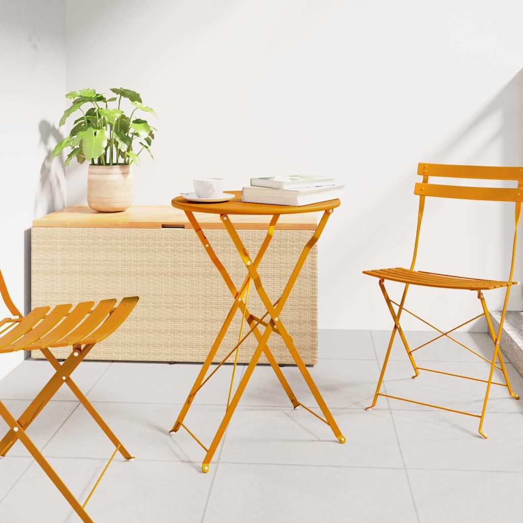 Bistrotisch Ø 50 X 71 Cm Pulverbeschichteter Stahl