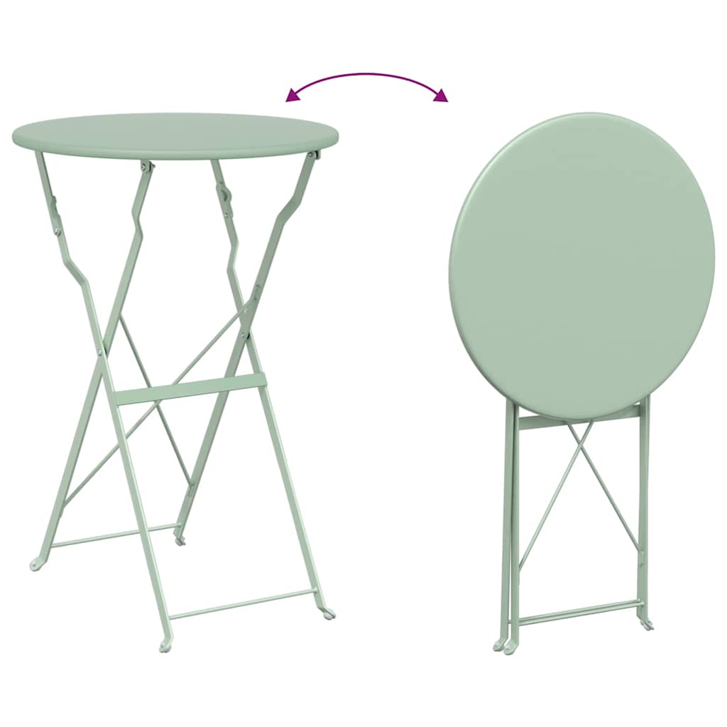 Bistrotisch Ø 50 X 71 Cm Pulverbeschichteter Stahl