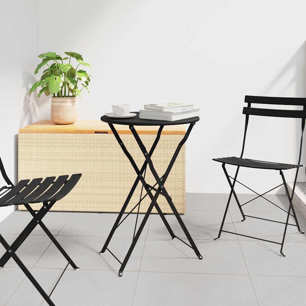 Bistrotisch Ø 50 X 71 Cm Pulverbeschichteter Stahl
