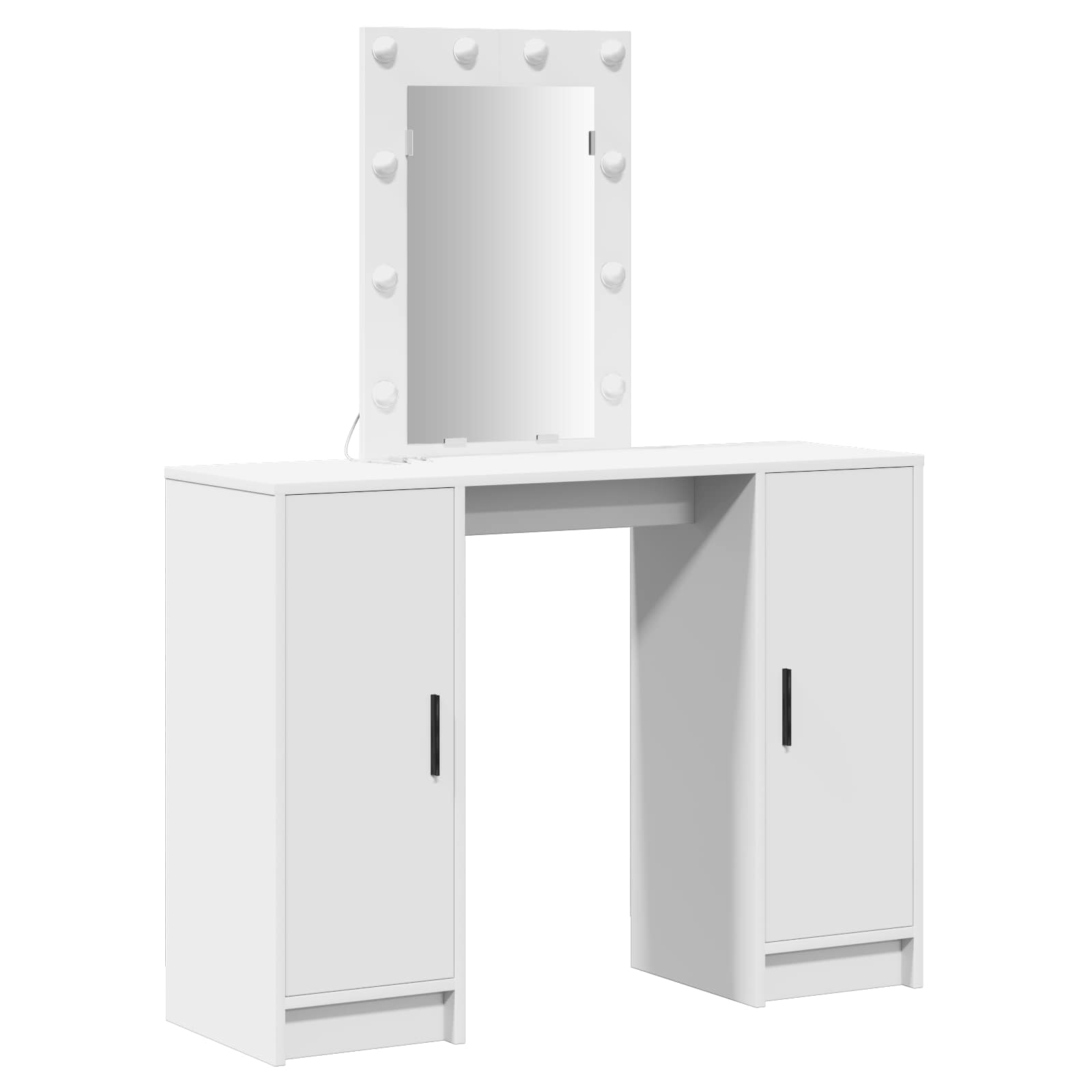 Schminktisch Mit Speicher 102 X 33 X 135 Cm Holzwerkstoff