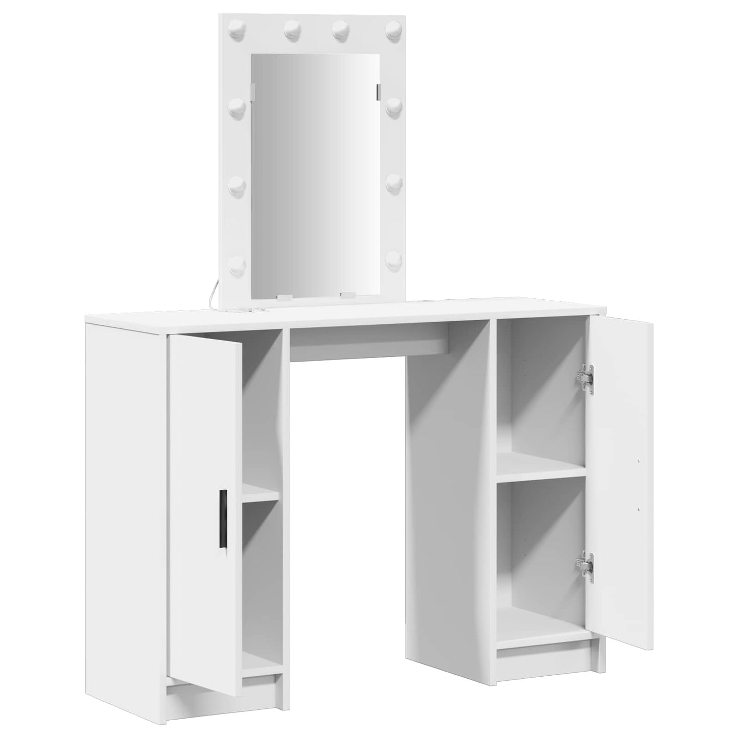 Schminktisch Mit Speicher 102 X 33 X 135 Cm Holzwerkstoff