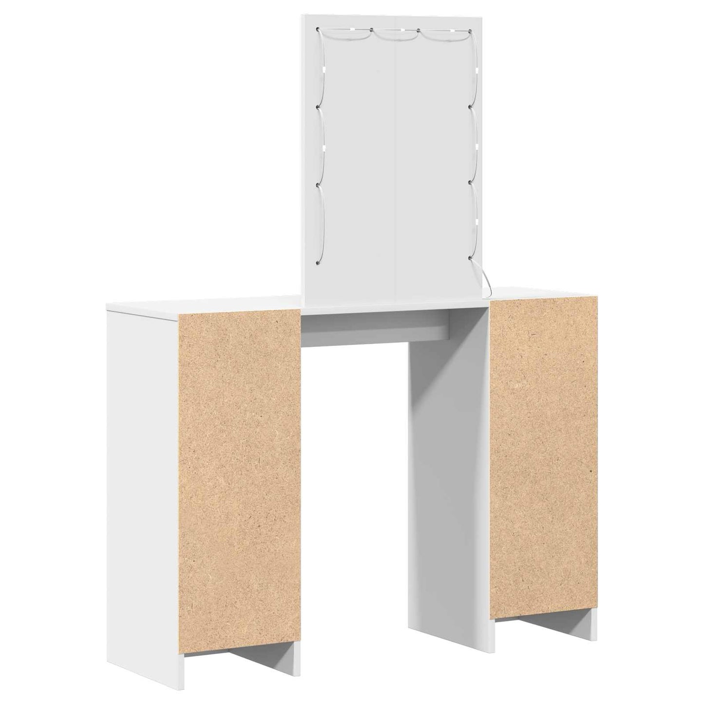 Schminktisch Mit Speicher 102 X 33 X 135 Cm Holzwerkstoff