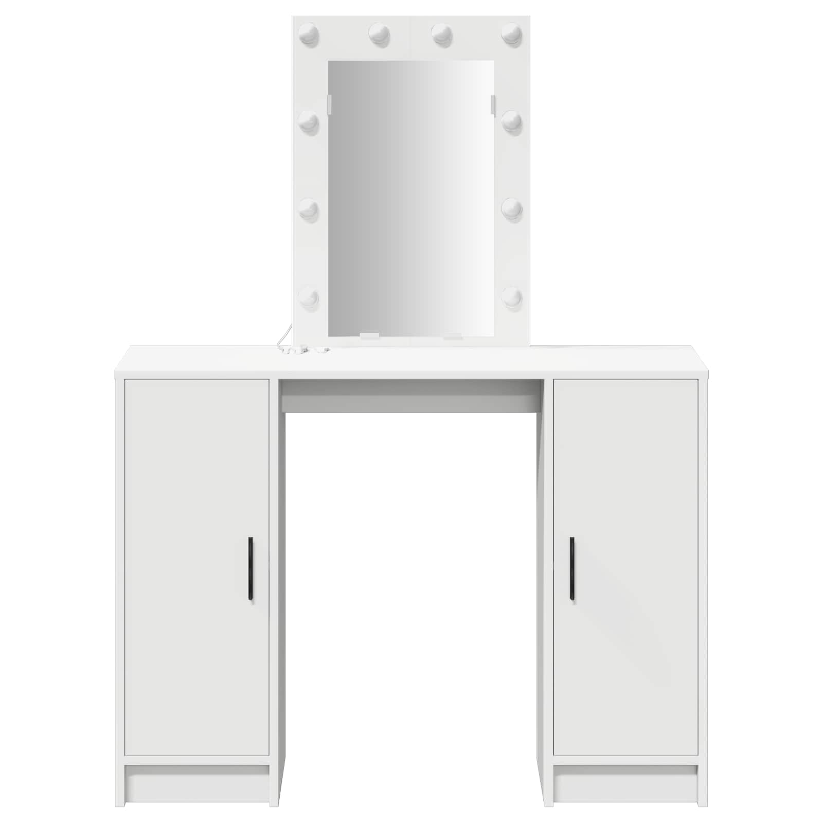 Schminktisch Mit Speicher 102 X 33 X 135 Cm Holzwerkstoff