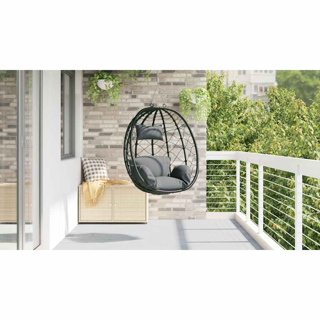 Hängendes Ei-Stuhl 91,5 X 54,5 X 107 Cm Poly-Rattan