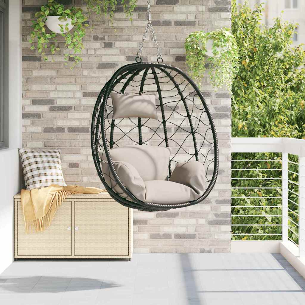 Hängendes Ei-Stuhl 91,5 X 54,5 X 107 Cm Poly-Rattan
