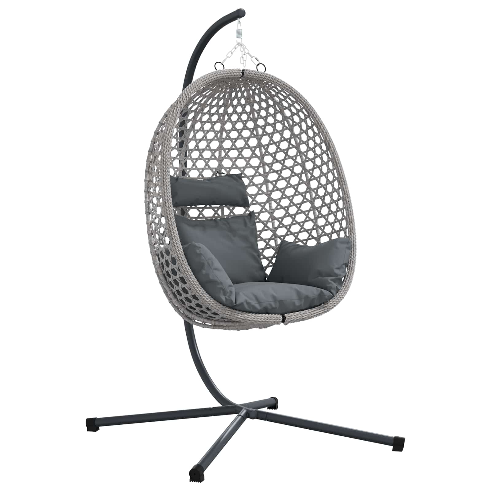 Hängendes Ei-Stuhl 104 X 100 X 191 Cm Poly-Rattan