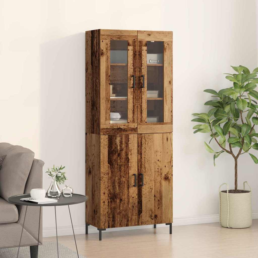 Highboard 69,5X34X180 Cm Holzwerkstoff