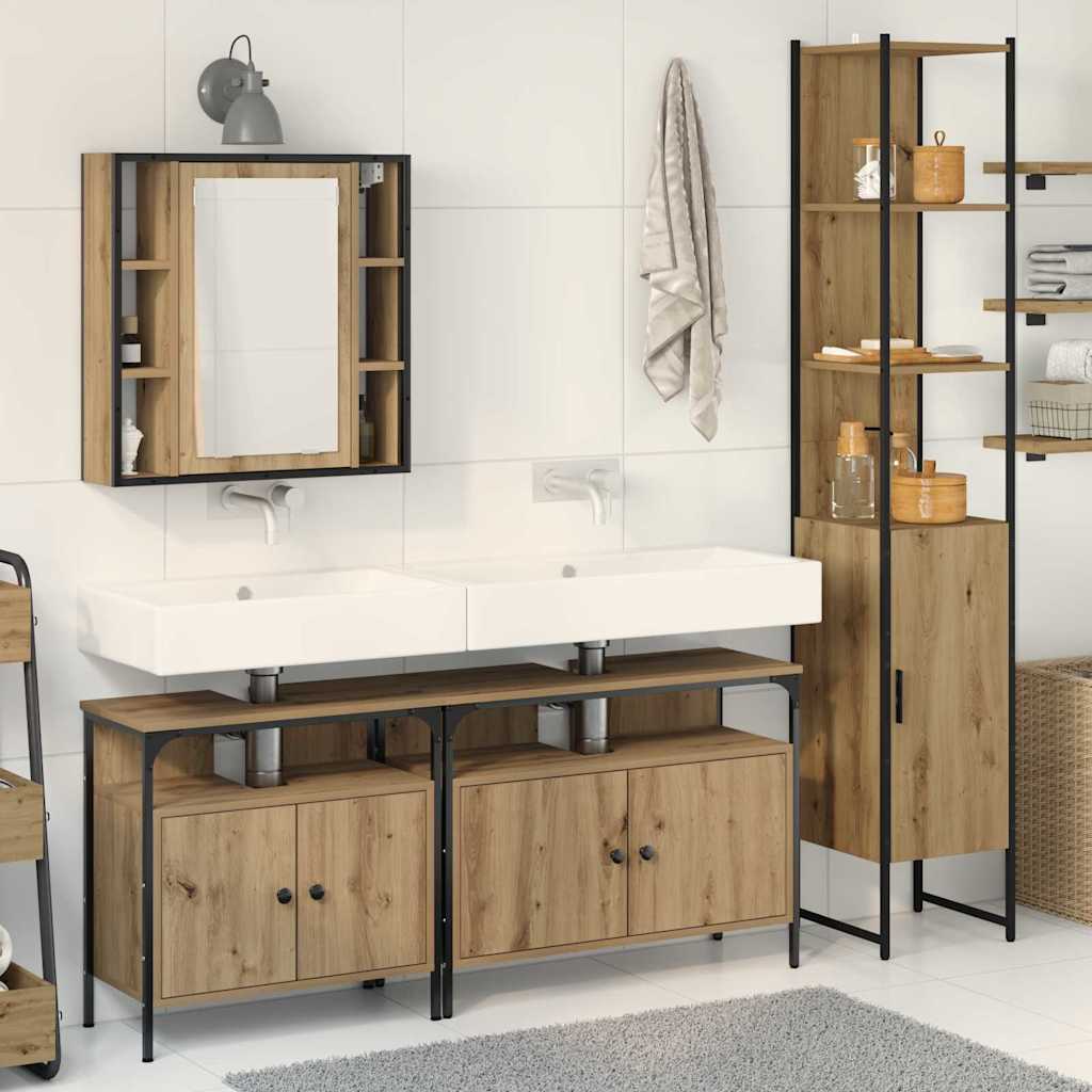 4-Tlg. Badmöbel-Set Holzwerkstoff