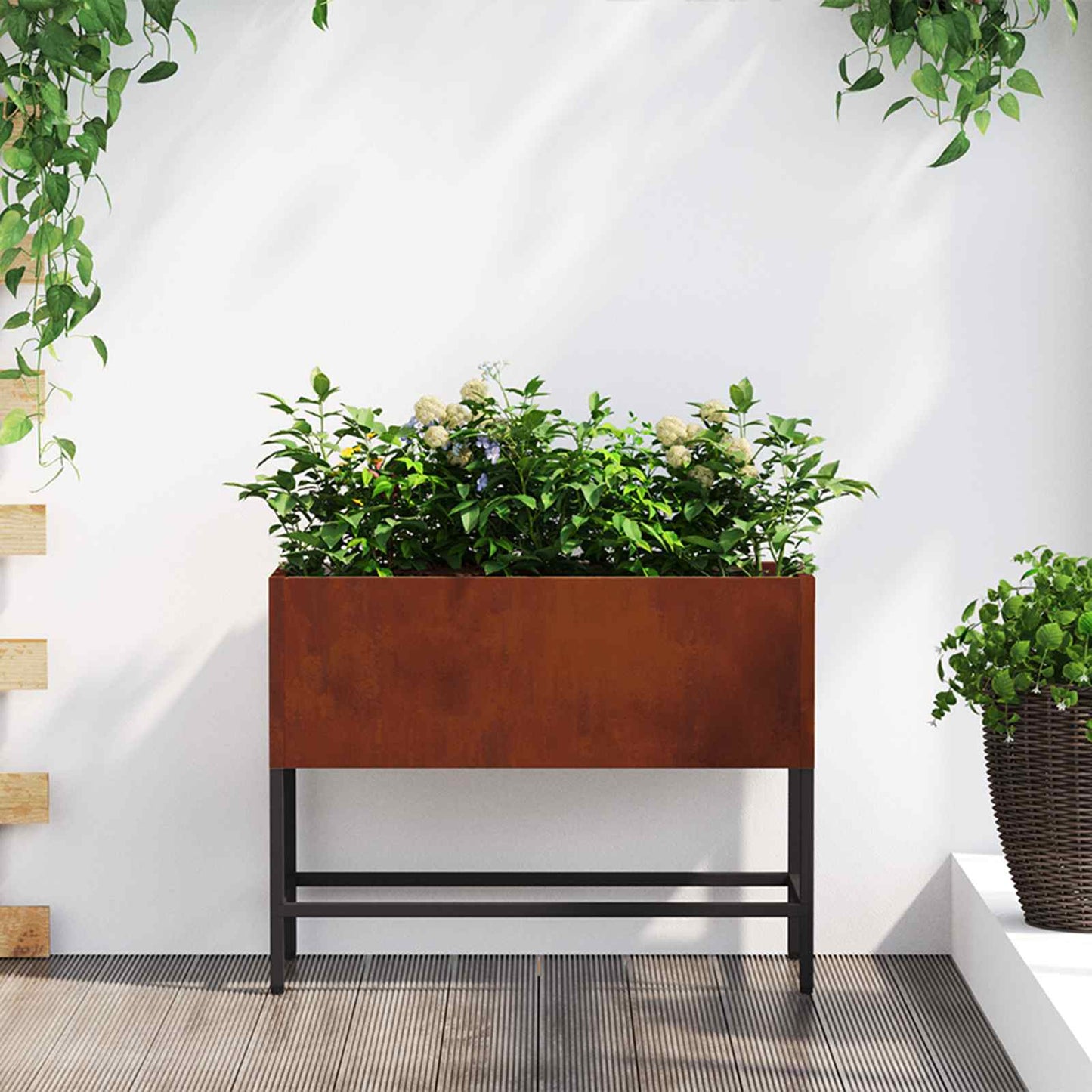 Hochbeet Gartenpflanzer Stahl