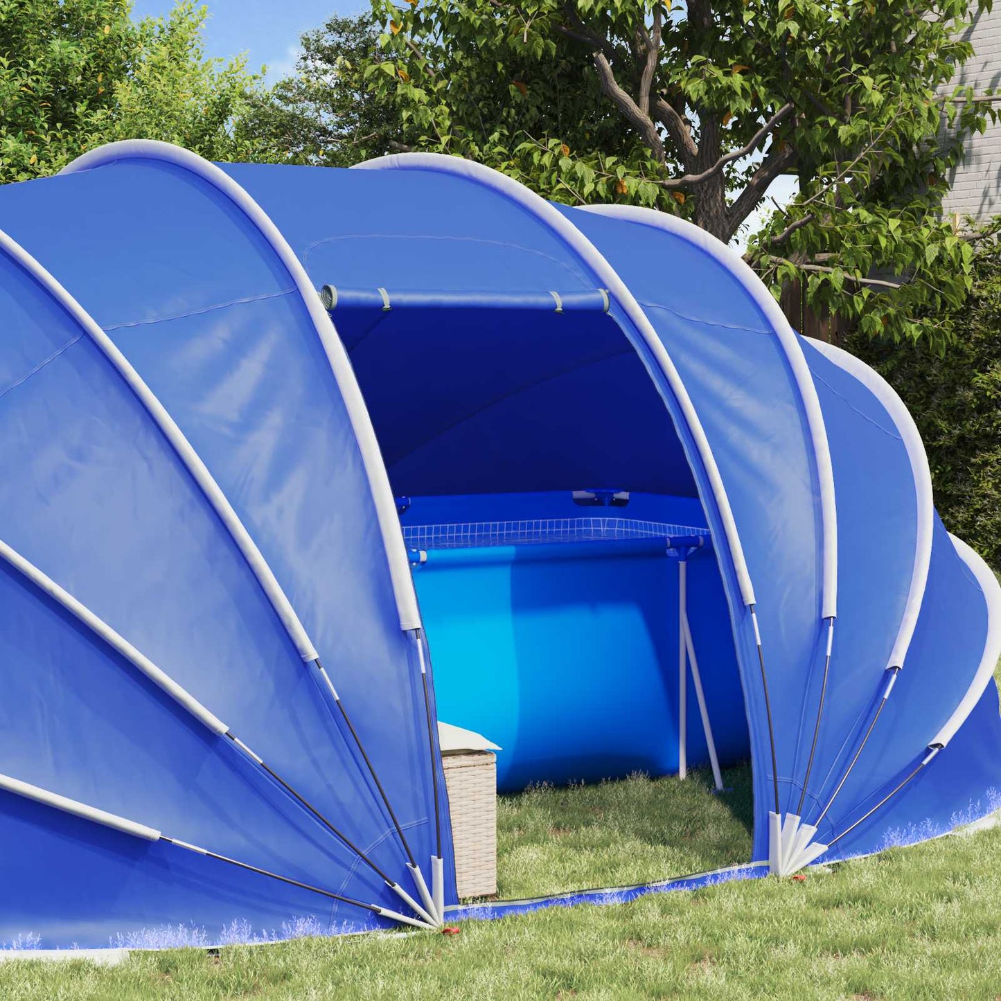 Poolzelt Kuppel Azure Blau