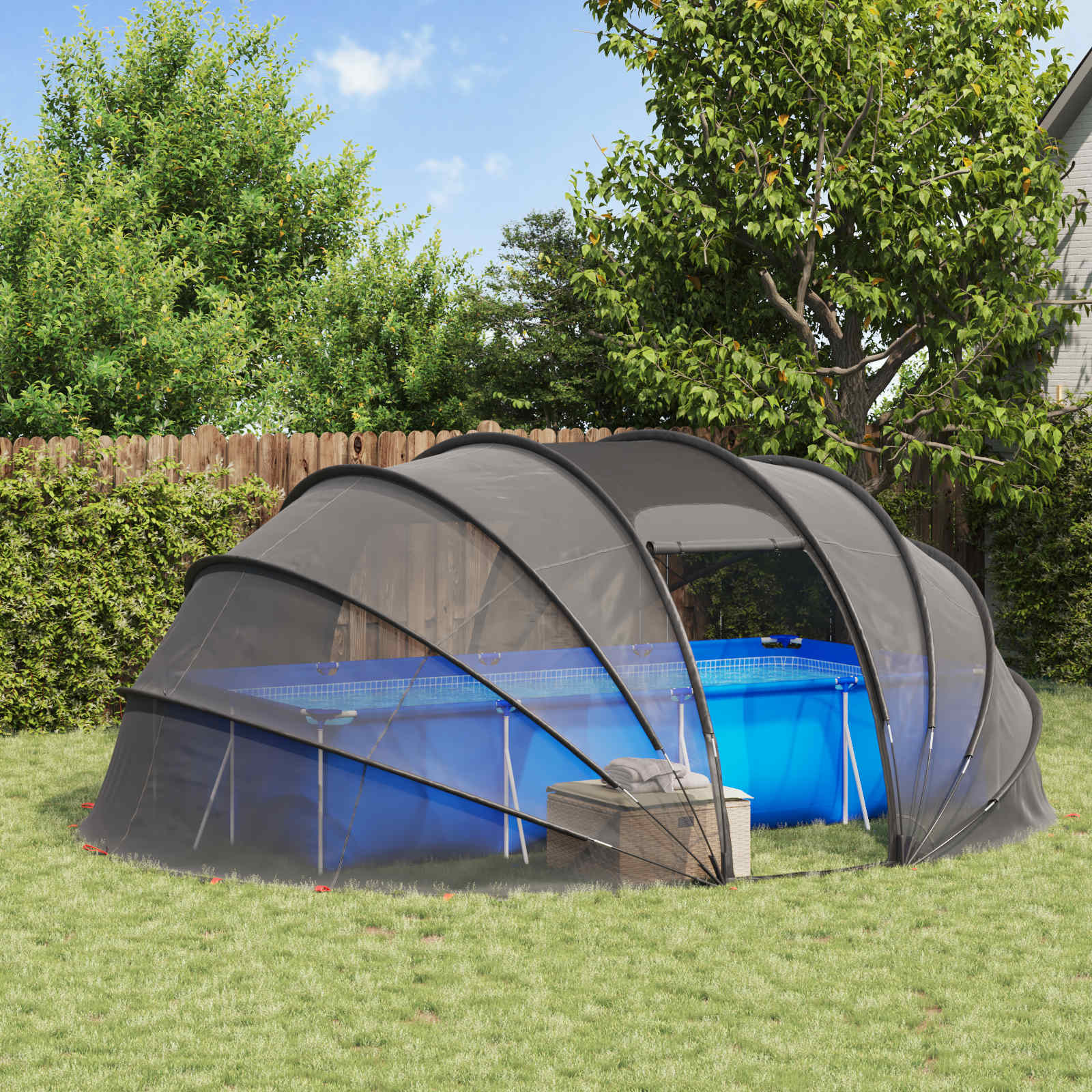 Poolzelt Kuppel Azure Blau