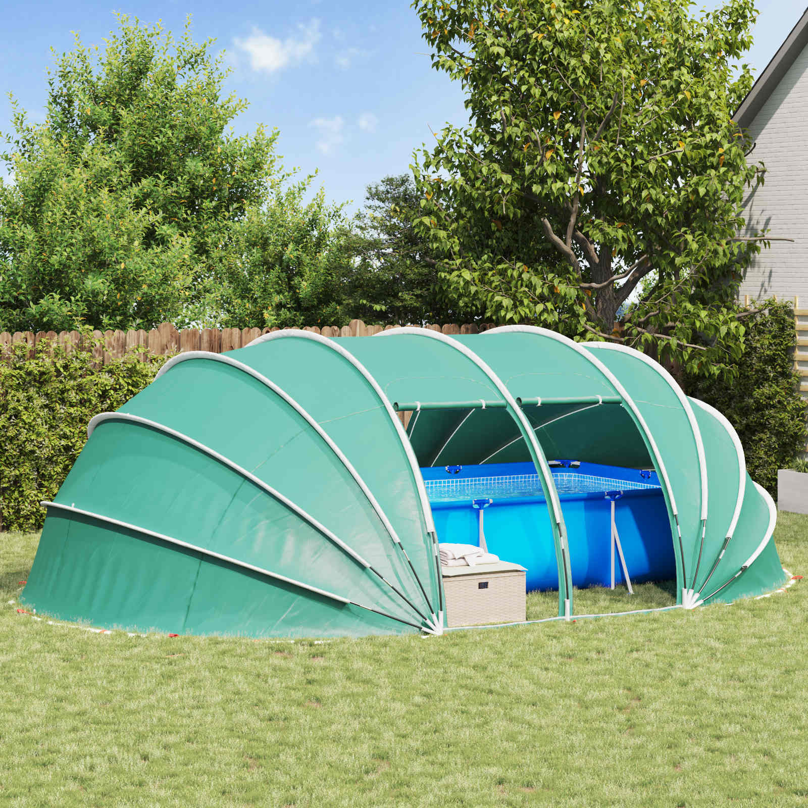 Poolzelt Kuppel Azure Blau