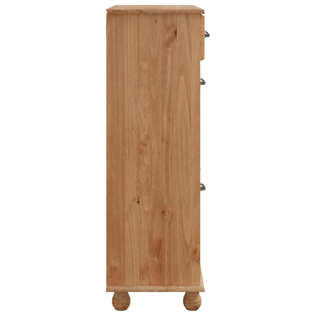 Schuhschrank Askim 85 X 35 X 108 Cm Massives Kiefernholz