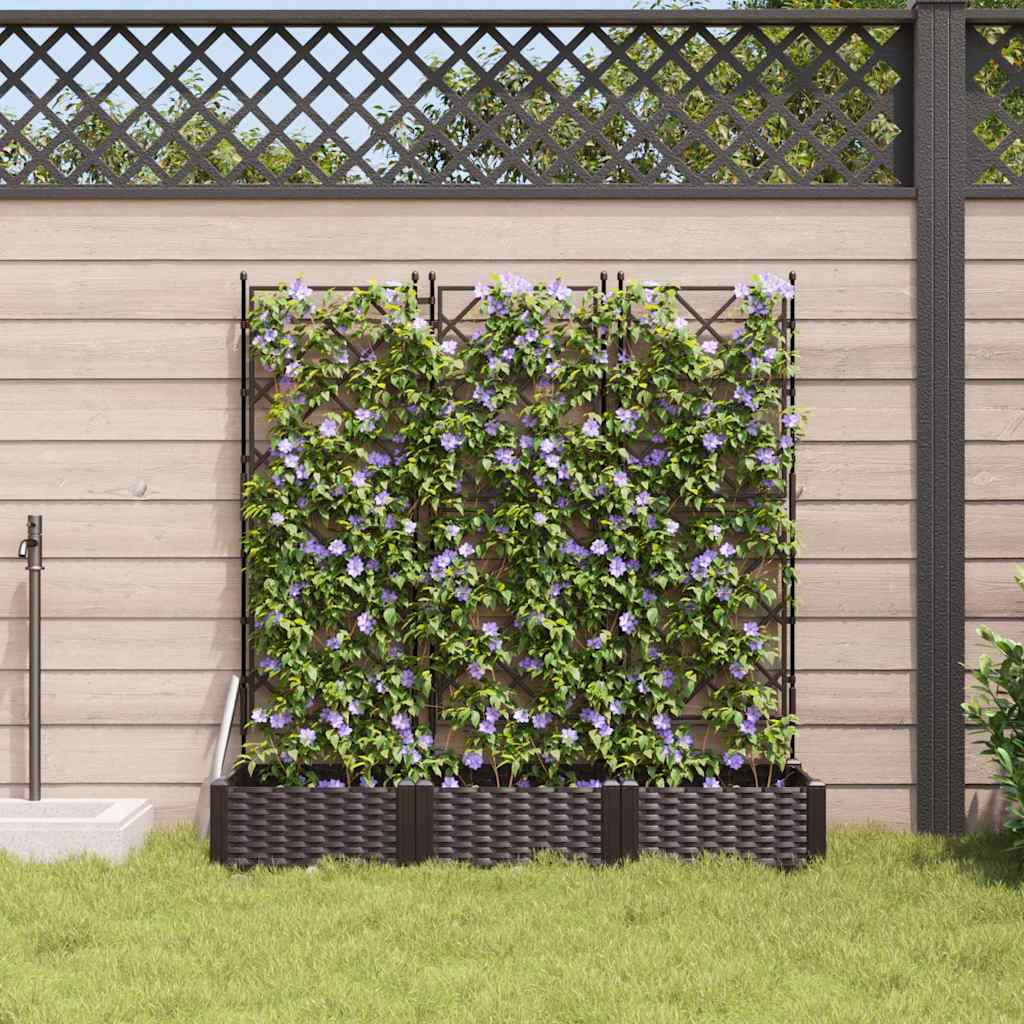 Garten-Pflanzgefäß 3 Pcs Kunststoff