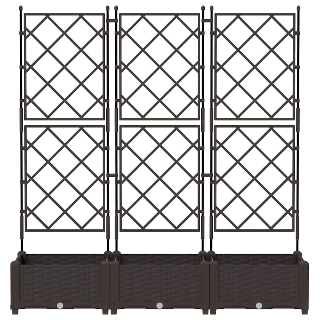 Garten-Pflanzgefäß 3 Pcs Kunststoff
