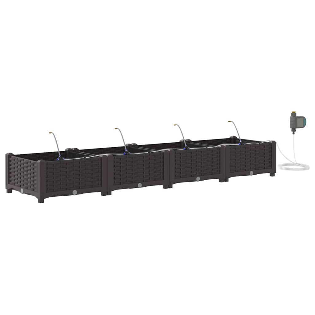 Garten-Pflanzgefäß 4 Pcs Kunststoff