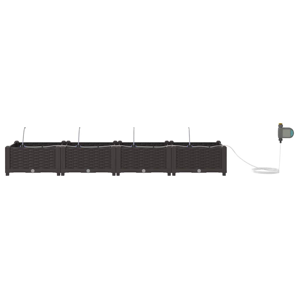 Garten-Pflanzgefäß 4 Pcs Kunststoff