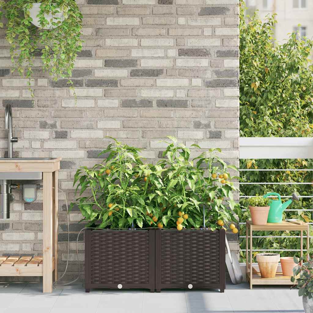 Garten-Pflanzgefäß 4 Pcs Kunststoff