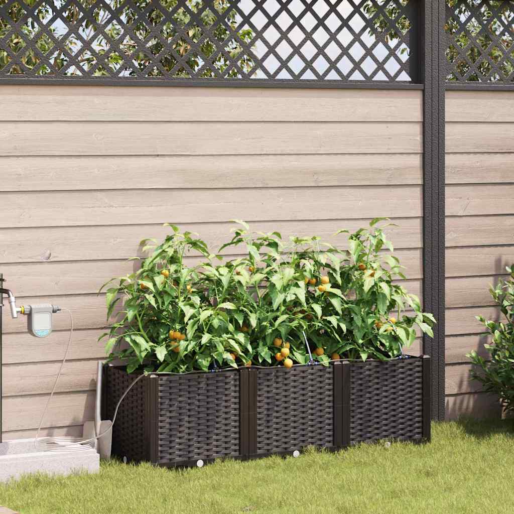 Garten-Pflanzgefäß 4 Pcs Kunststoff