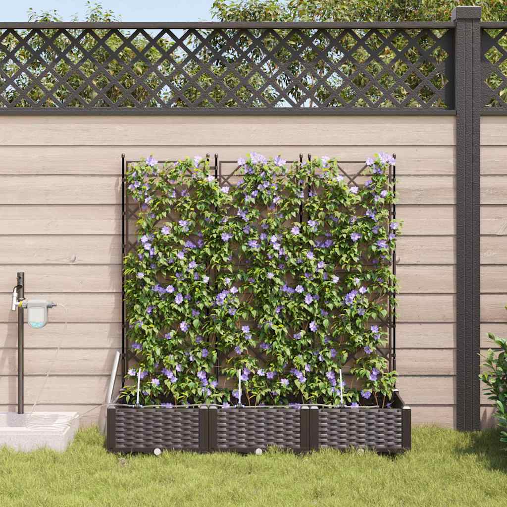 Garten-Pflanzgefäß 4 Pcs Kunststoff