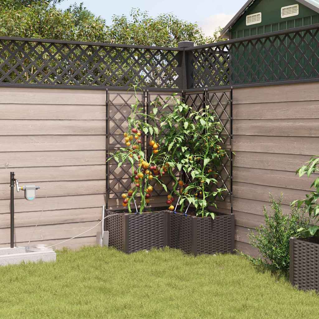 Garten-Pflanzgefäß 4 Pcs Kunststoff