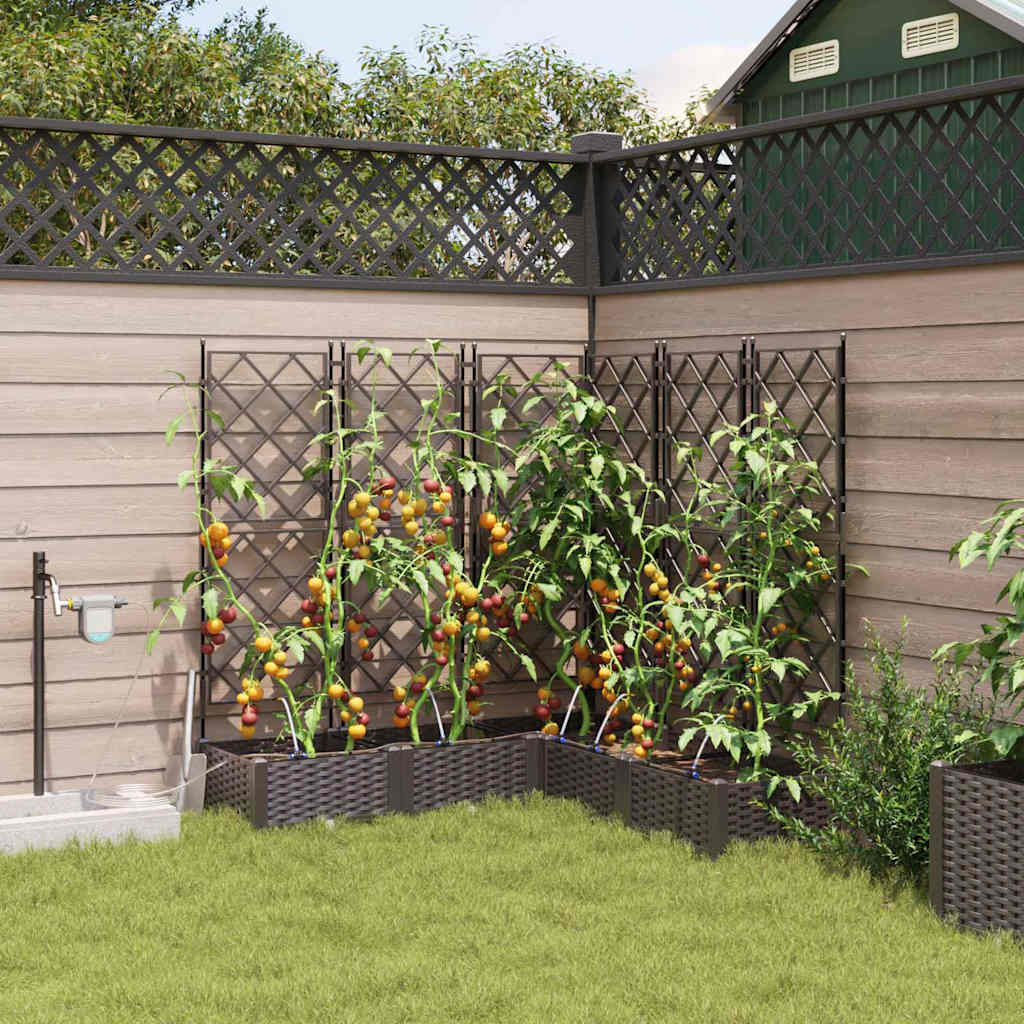 Garten-Pflanzgefäß 4 Pcs Kunststoff