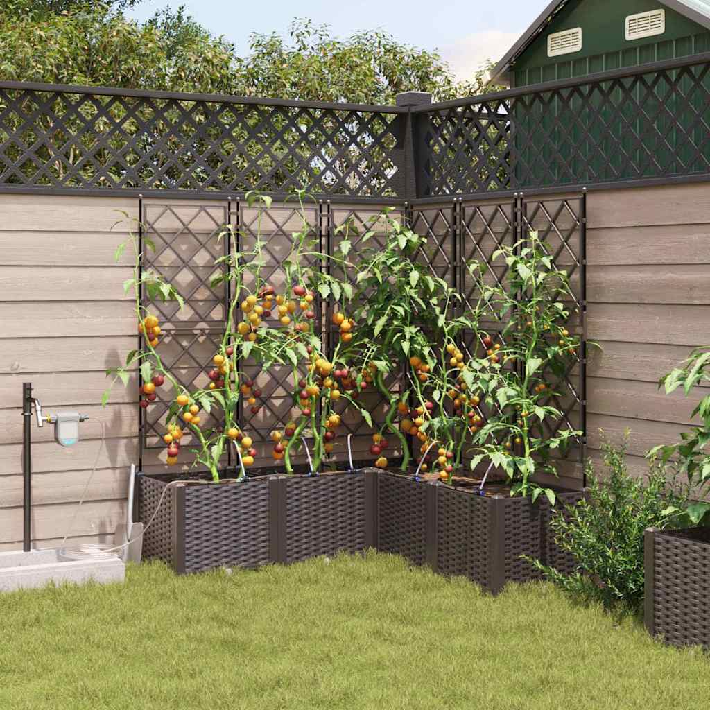 Garten-Pflanzgefäß 4 Pcs Kunststoff