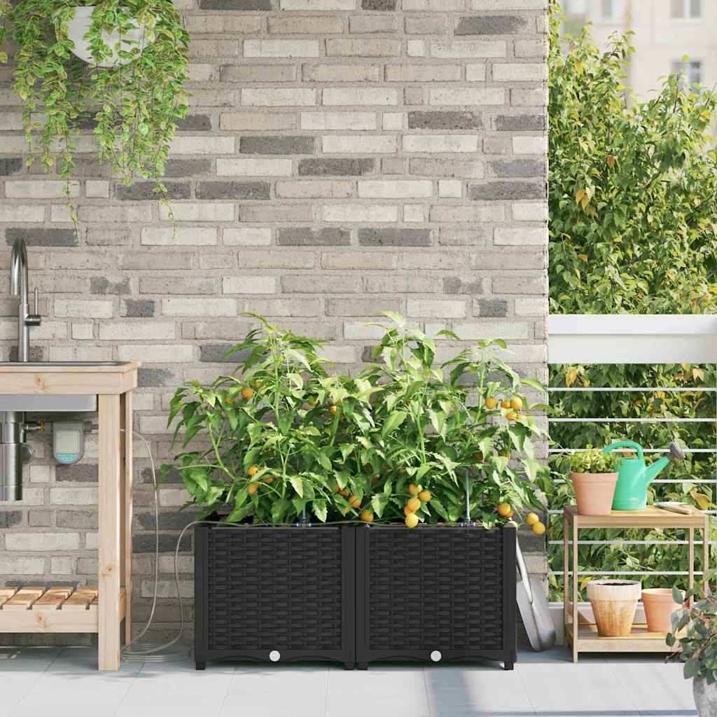 Garten-Pflanzgefäß 4 Pcs Kunststoff