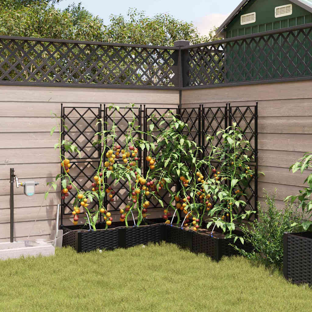 Garten-Pflanzgefäß 4 Pcs Kunststoff