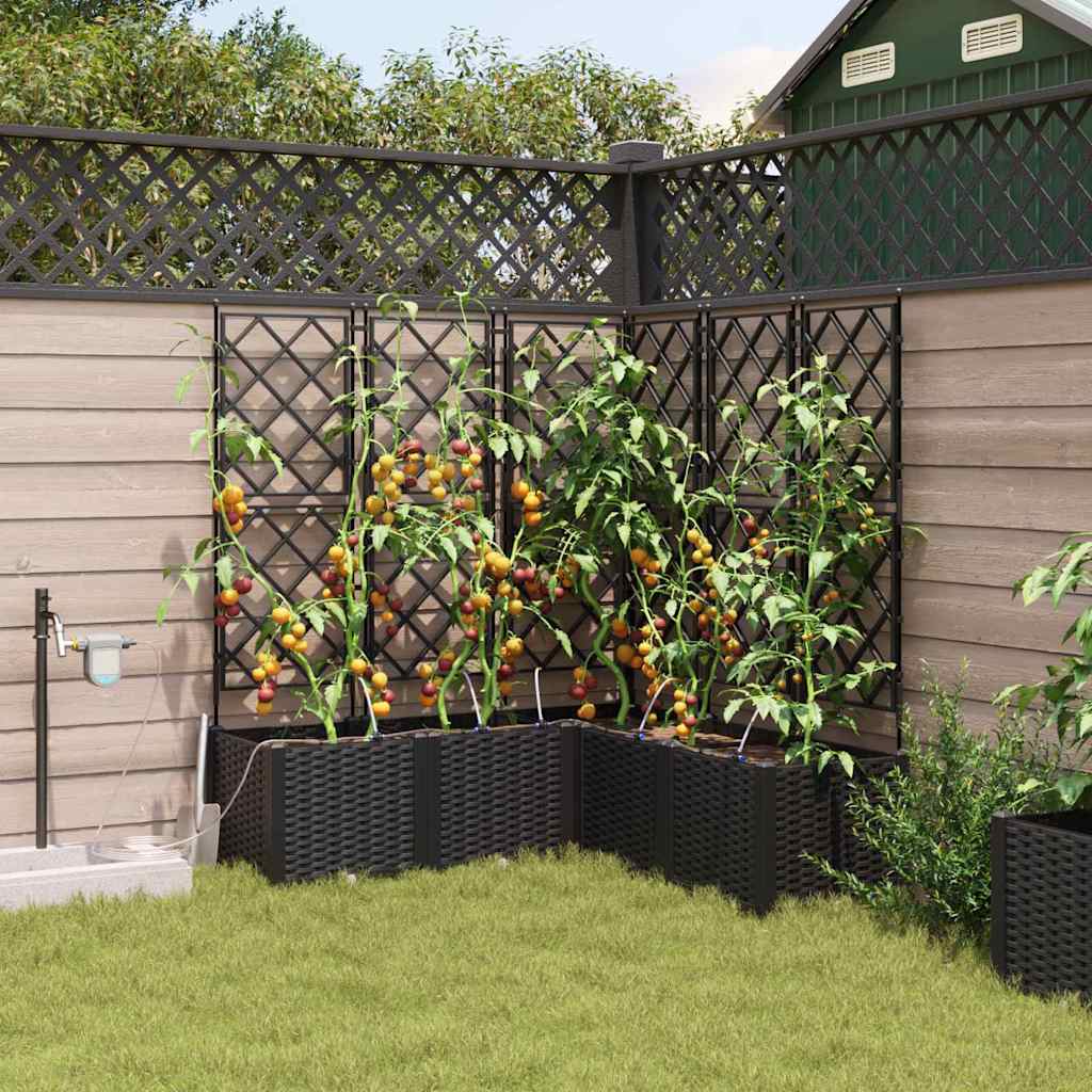 Garten-Pflanzgefäß 4 Pcs Kunststoff